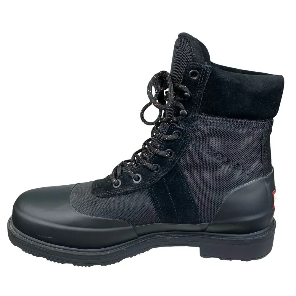 Hunter Men's Original Insulated Black Weatherproof Commando Boot Size 8
